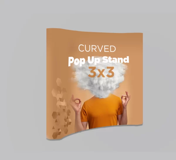 Curved Pop Up Stand - Image 2