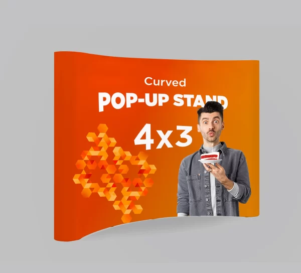 Curved Pop Up Stand - Image 3