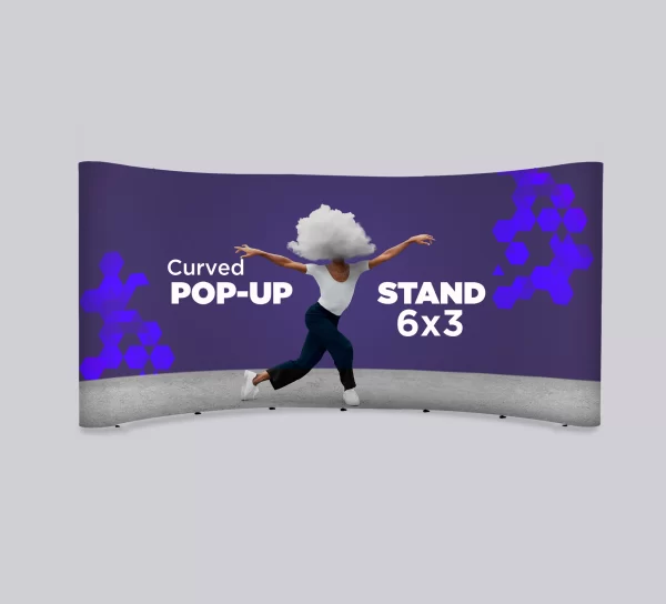 Curved Pop Up Stand - Image 5