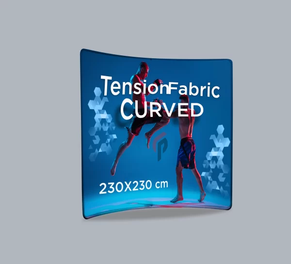 Tension Fabric Curved Popup